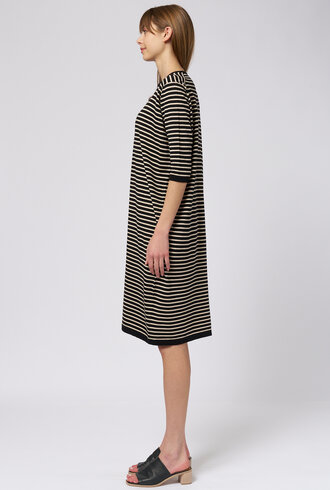 MJW. Pima Cotton Dress Black