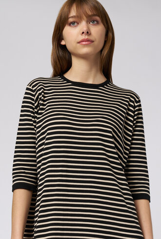 MJW. Pima Cotton Dress Black