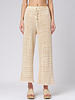 MJW. Knit Pants Oat Checks