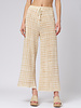 MJW. Knit Pants Oat Checks