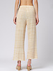 MJW. Knit Pants Oat Checks