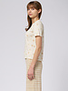 MJW. Knit Tee Oat Dots