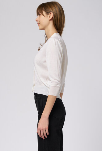 MJW. Fine Cashmere Cardigan Natural