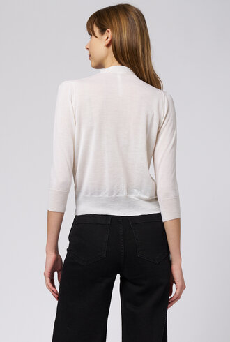 MJW. Fine Cashmere Cardigan Natural