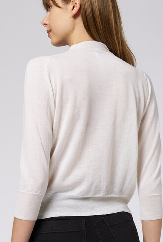 MJW. Fine Cashmere Cardigan Natural