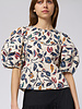Apiece Apart Lino Garden Top Floral  Cream