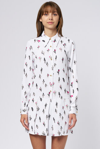 WE-AR4 Moon Light Dress White Multi
