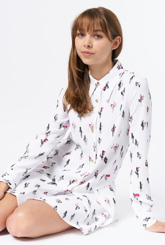 WE-AR4 Moon Light Dress White Multi
