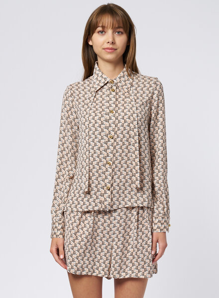 WE-AR4 The Academy Blouse II Blush Multi