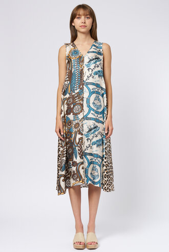 La Prestic Ouiston Qualidia Dress Blue Taupe
