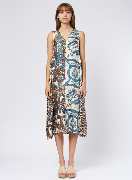 La Prestic Ouiston Qualidia Dress Blue Taupe