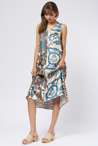 La Prestic Ouiston Qualidia Dress Blue Taupe