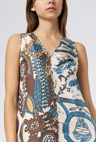La Prestic Ouiston Qualidia Dress Blue Taupe