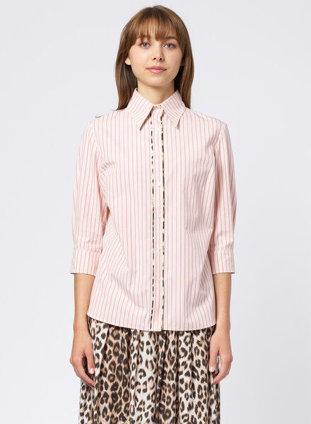 La Prestic Ouiston Emmanuelle Blouse Pink Stripe