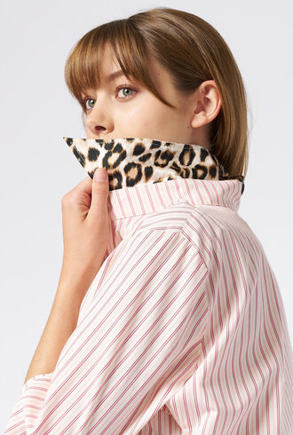 La Prestic Ouiston Emmanuelle Blouse Pink Stripe