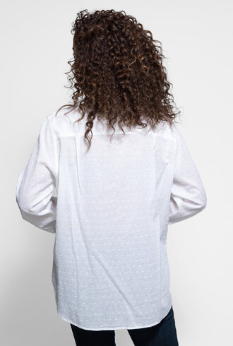 Xirena Bella Swiss Dot Shirt White