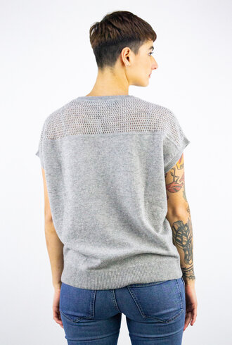 360 Sweater Britt Short Sleeve Pullover Heather