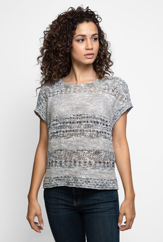 Inhabit Cotton Blend Relaxed Pull Pewter