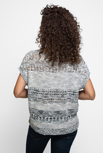 Inhabit Cotton Blend Relaxed Pull Pewter