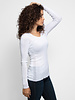 Inhabit Cotton Essential U-Neck White