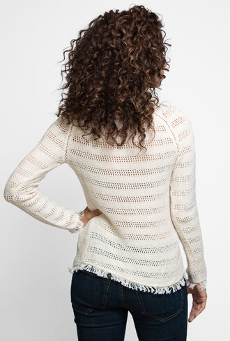 Inhabit Cotton Fringe Crew Natural