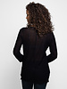 Inhabit Cotton Knit Splice Neck Black