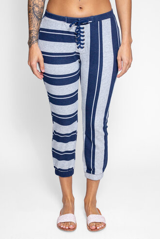NSF Dru Stripe Sweatpants Heather