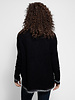 Chevron Cardigan Black Cream