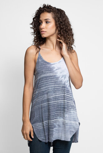 Burning Torch Glisten Tank Top Dove