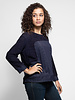 Goat Suede/Fleece Pullover Navy