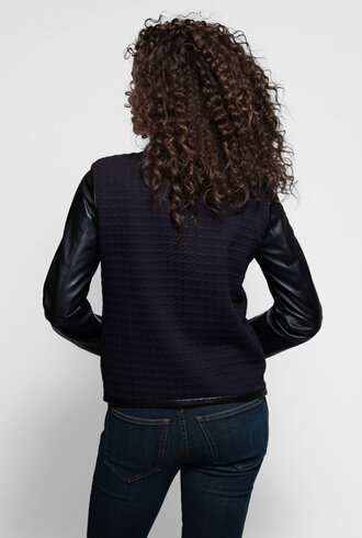 Jacquard/Smooth Lamb Jacket