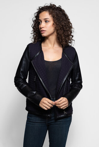 Jacquard/Smooth Lamb Jacket