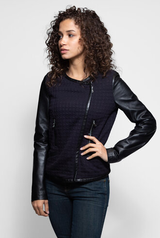 Jacquard/Smooth Lamb Jacket