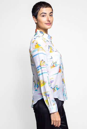 G Kero Japanese Love Cotton Silk Shirt