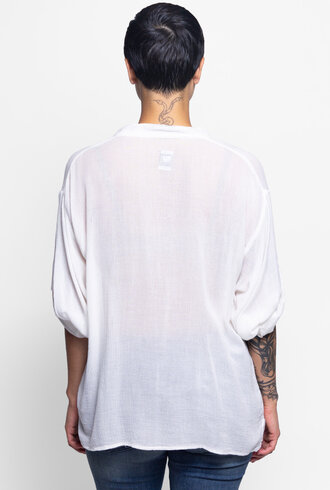 NSF Layla Relaxed Pocket Top Soft White