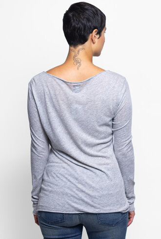 NSF Long Sleeve V-neck Heather