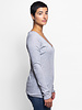 NSF Long Sleeve V-neck Heather