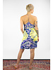 Raquel Allegra Tie Dye T-Back Spaghetti Dress Violet