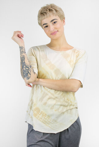 Raquel Allegra Basic Tee Desert Tie Dye