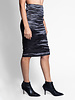 Nicole Miller Techno Metal Skirt Black