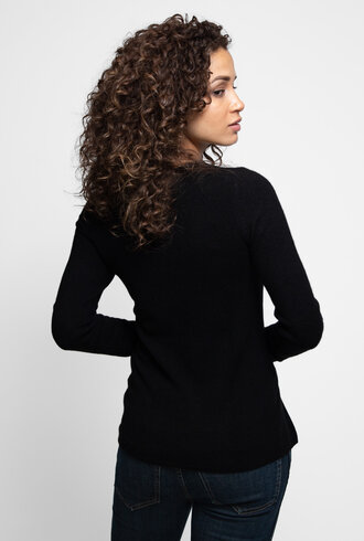 Inhabit Side-slit V Black