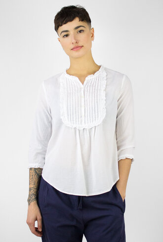 Xirena Vonn Cotton Poplin Top White