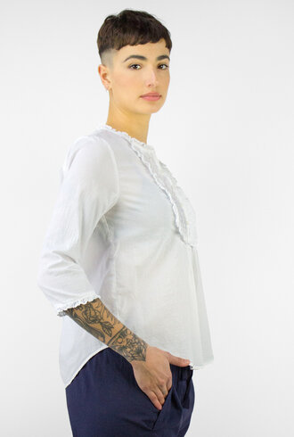 Xirena Vonn Cotton Poplin Top White