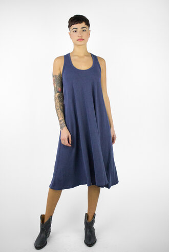 The Great The Swing Dress Mottled Blue