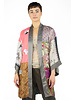 Burning Torch Vintage Scarf Kimono