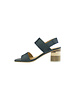 Coclico Bask Quarter Strap Sandal Ombra Black