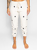 The Great The Cropped Sweat Pant Washed White Embroidered