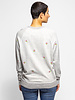The Great The College Sweatshirt Heather Grey Rose Embroidery