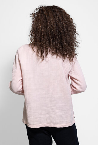 Xirena Ava Chelsea Gauze Top Pink Quartz