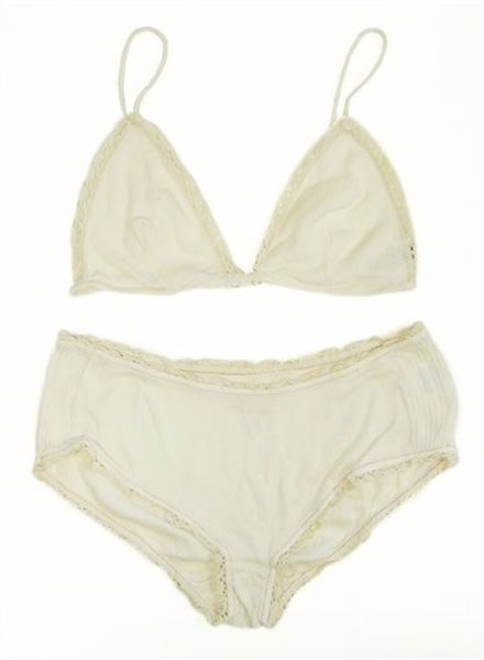 Jalou Bra and Panty Set Off White